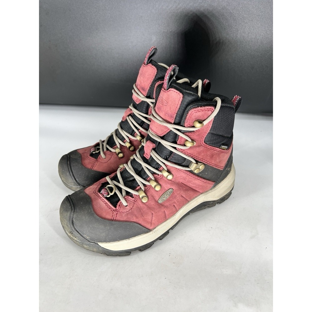 Keen Revel IV Polar Waterproof Winter Ankle Boots Women's Size 7.5 Red